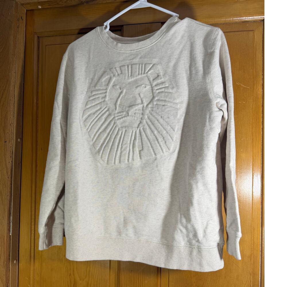 Disney The Lion King On Broadway Musical Sweatshirt Men’s M Beige Crewneck